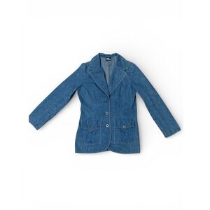 Koret City Blues Vintage Blue Denim Blazer Jacket 70s Style Medium Wash Medium